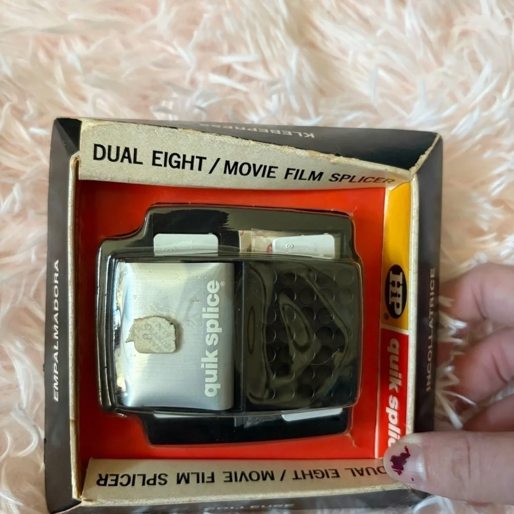 Quik Splice Dual Eight Movie Film Splicer NEW Vintage Colleuse HP Hudson